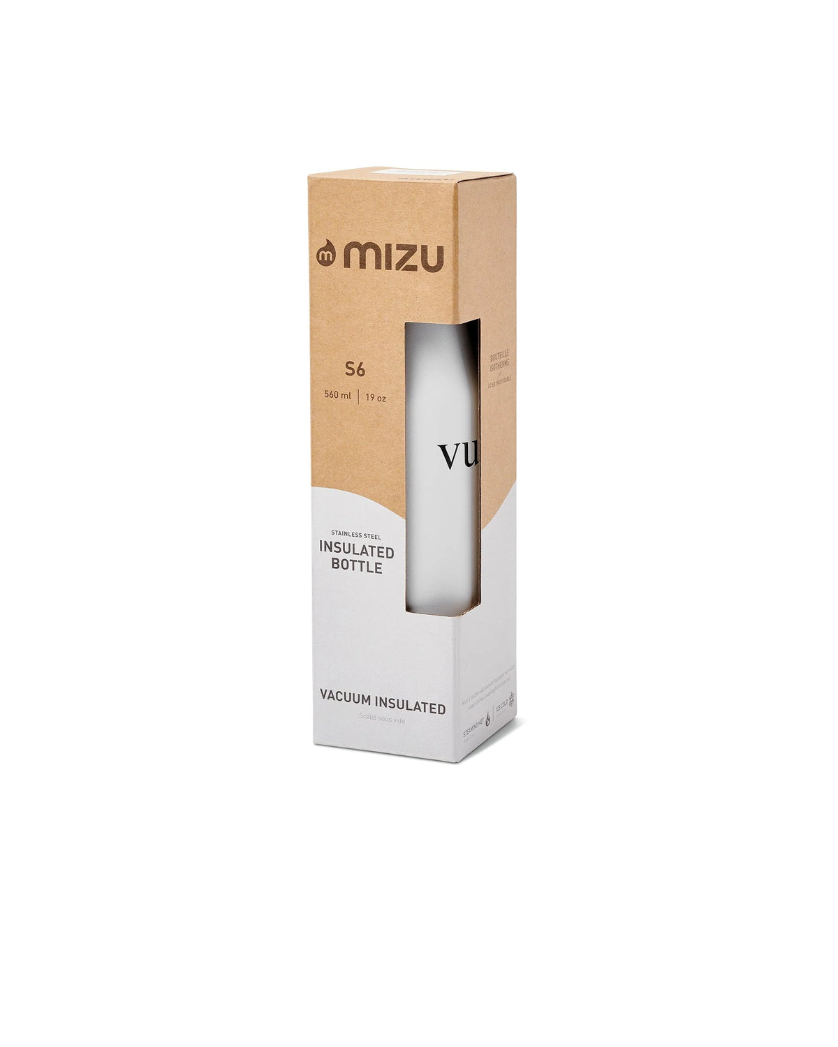 S6 Wordmark Mizu Water Bottle
