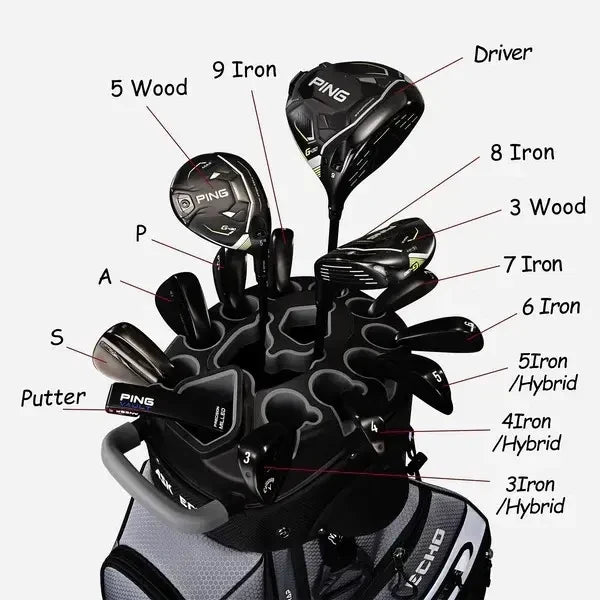 Golf T-Lock 14-Way Cart Bag – Quiet, Stable & Spacious