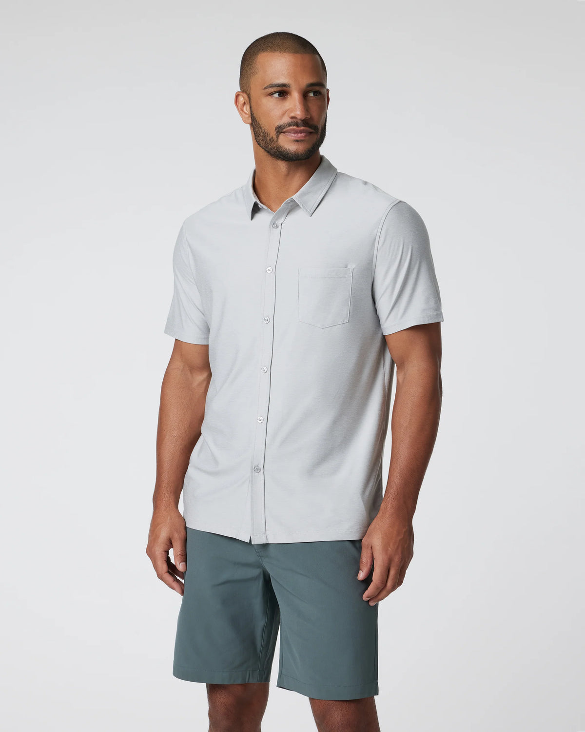 Short Sleeve Strato Button Down