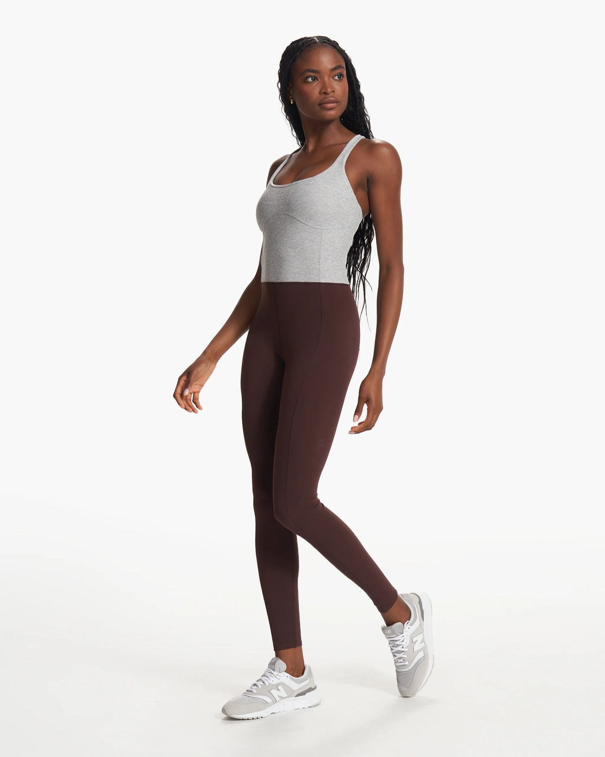 Colorblock Corset Jumpsuit
