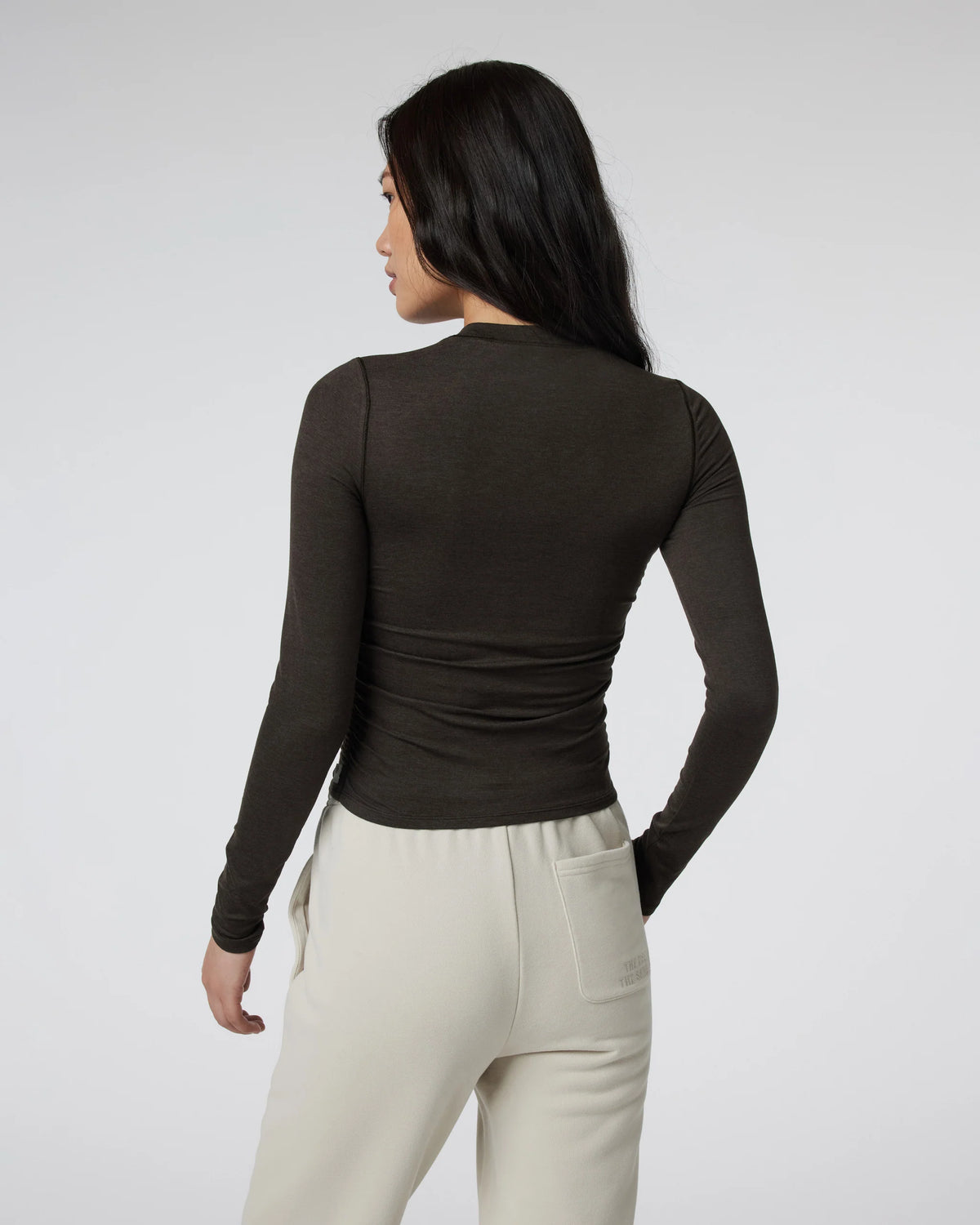 Long Sleeve Halo Ruched Tee