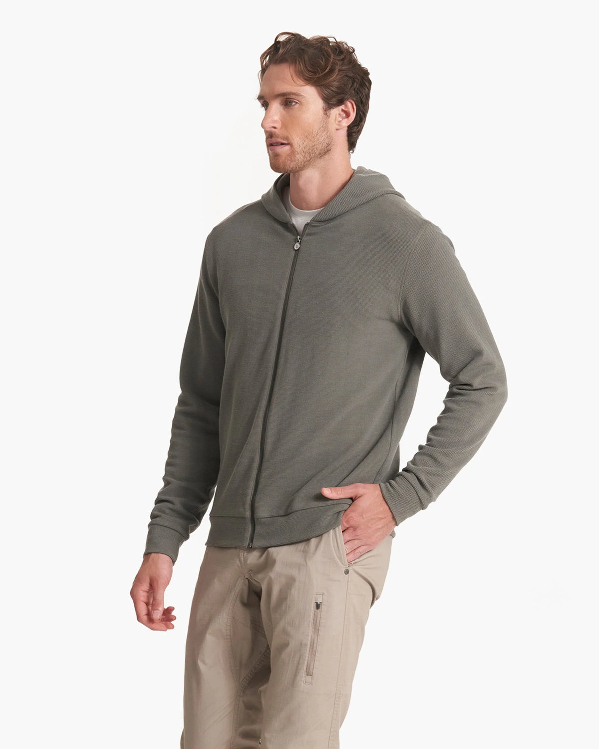 Performance Waffle Zip Hoodie