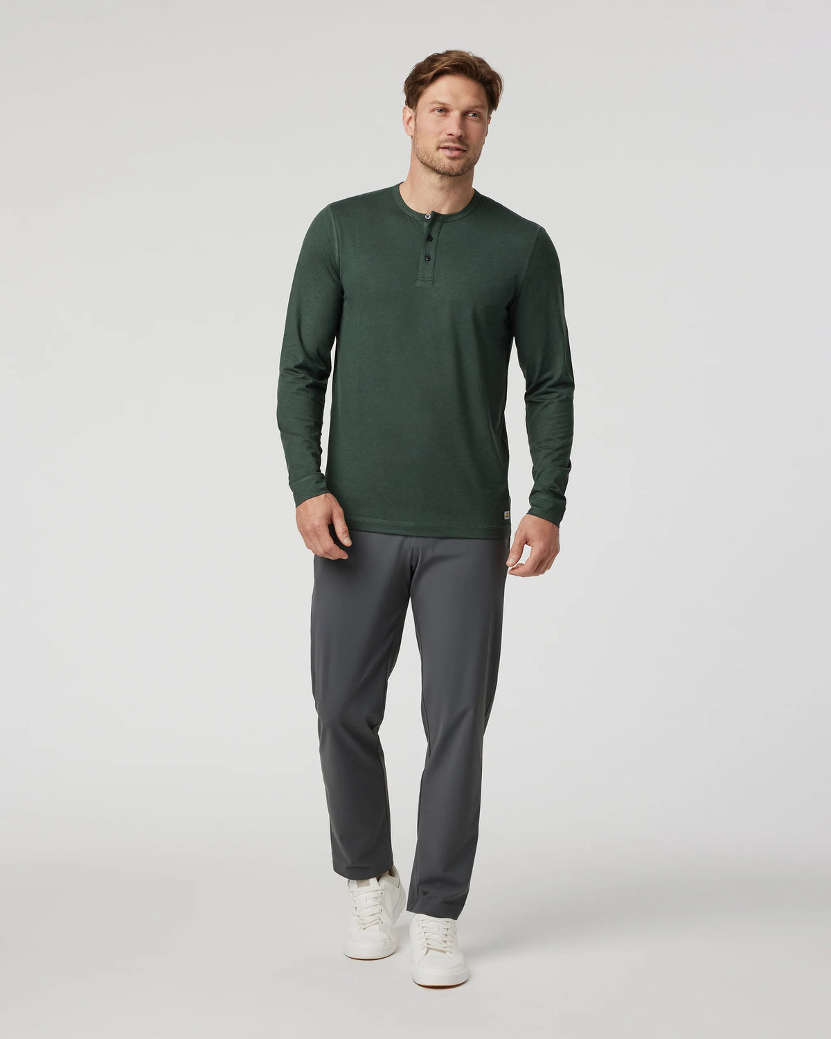 Long-Sleeve Ease Performance Henley