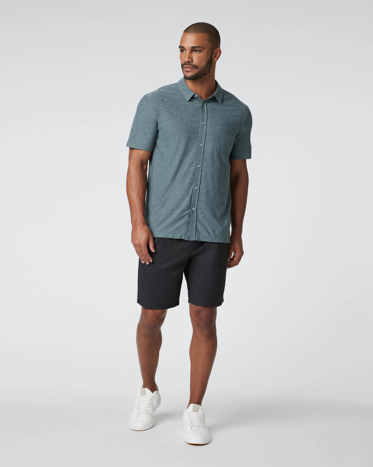 Short Sleeve Strato Button Down