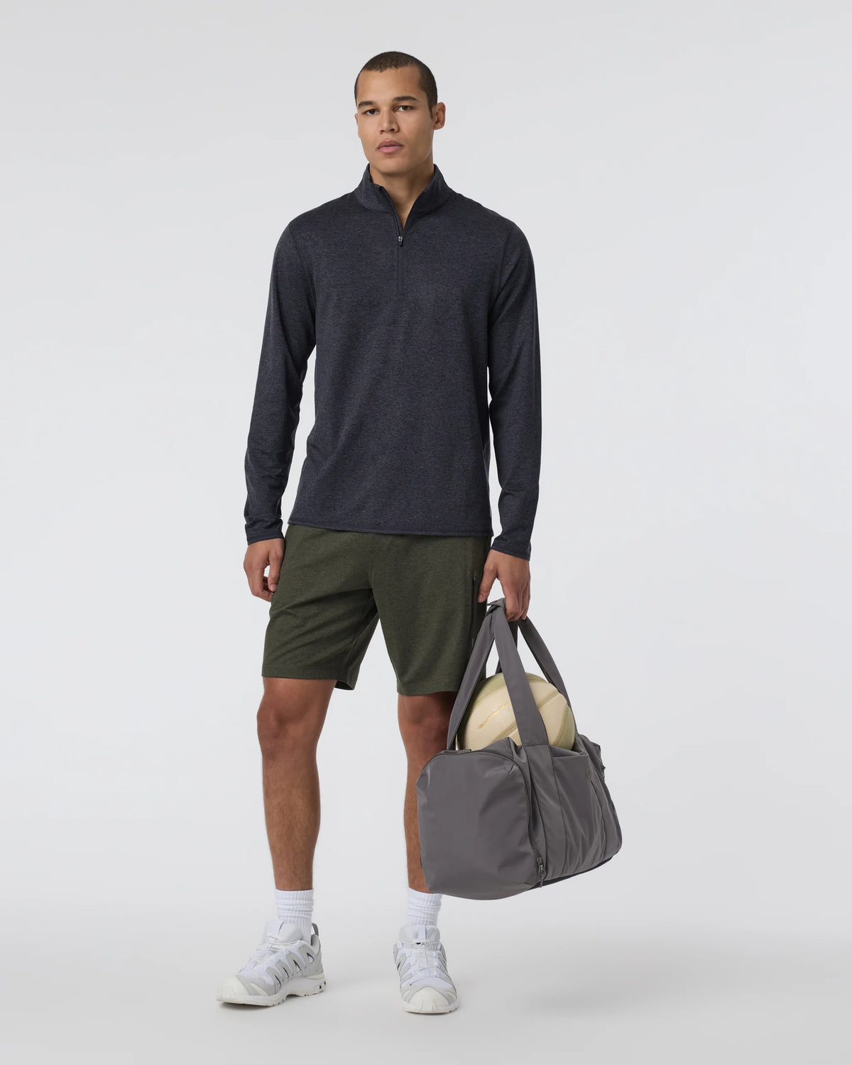 Ponto Half Zip Mock Neck