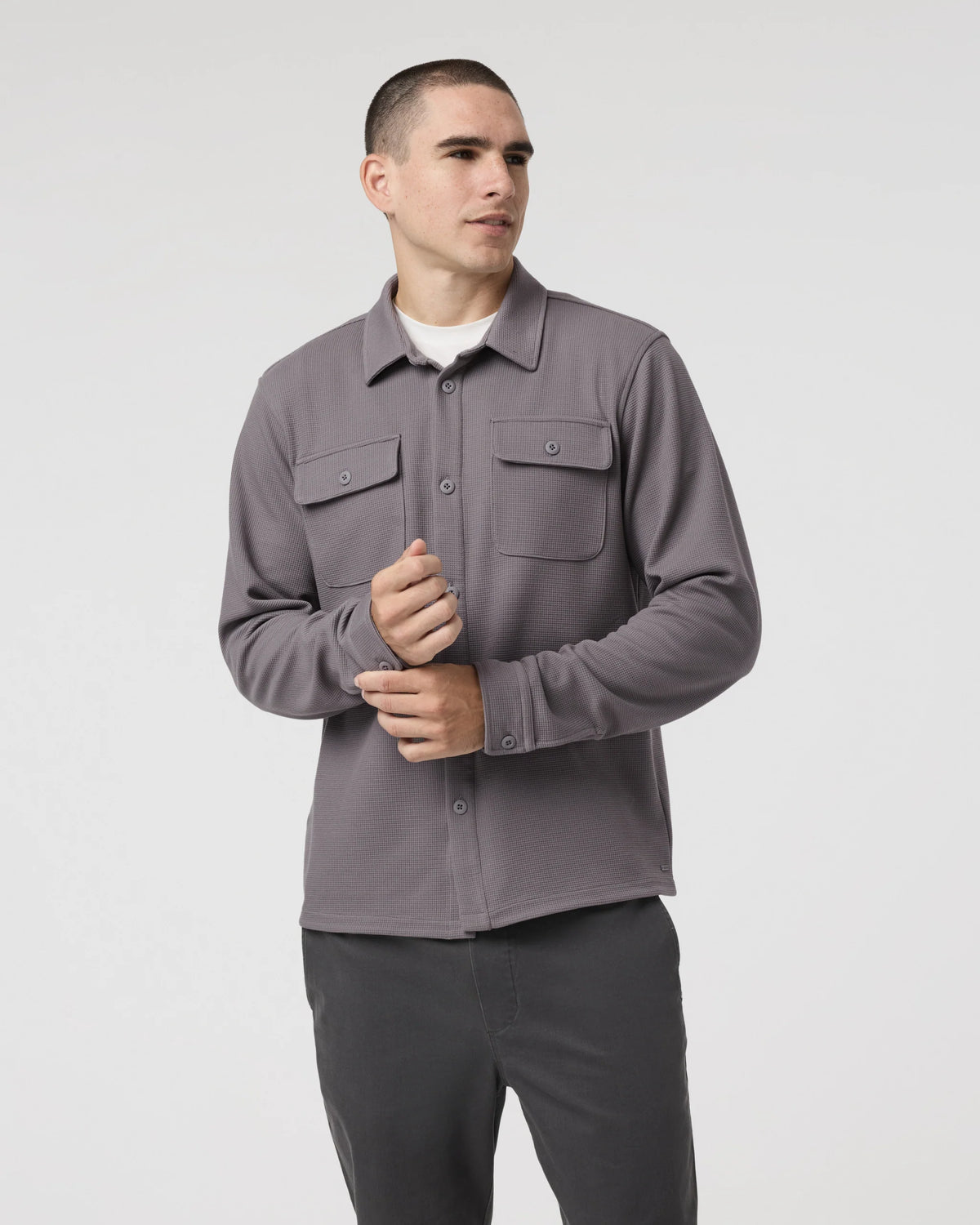 Waffle Shirt Jacket