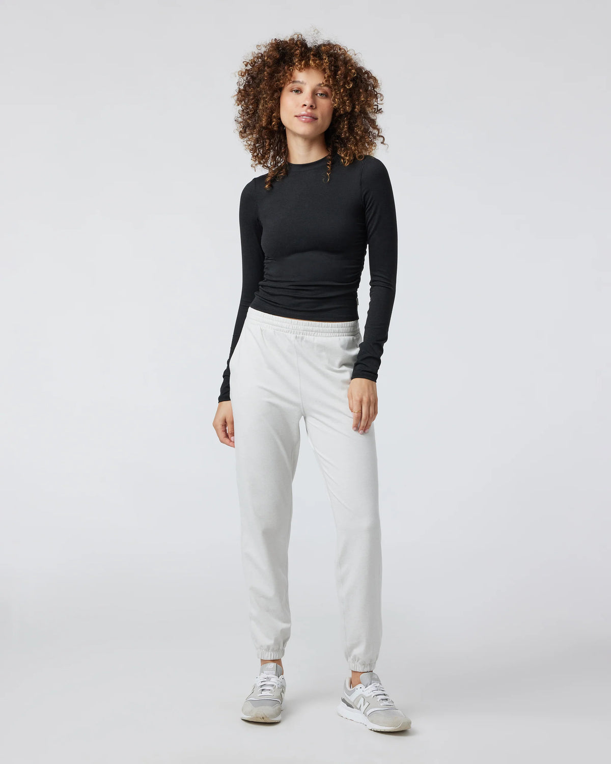Long Sleeve Halo Ruched Tee