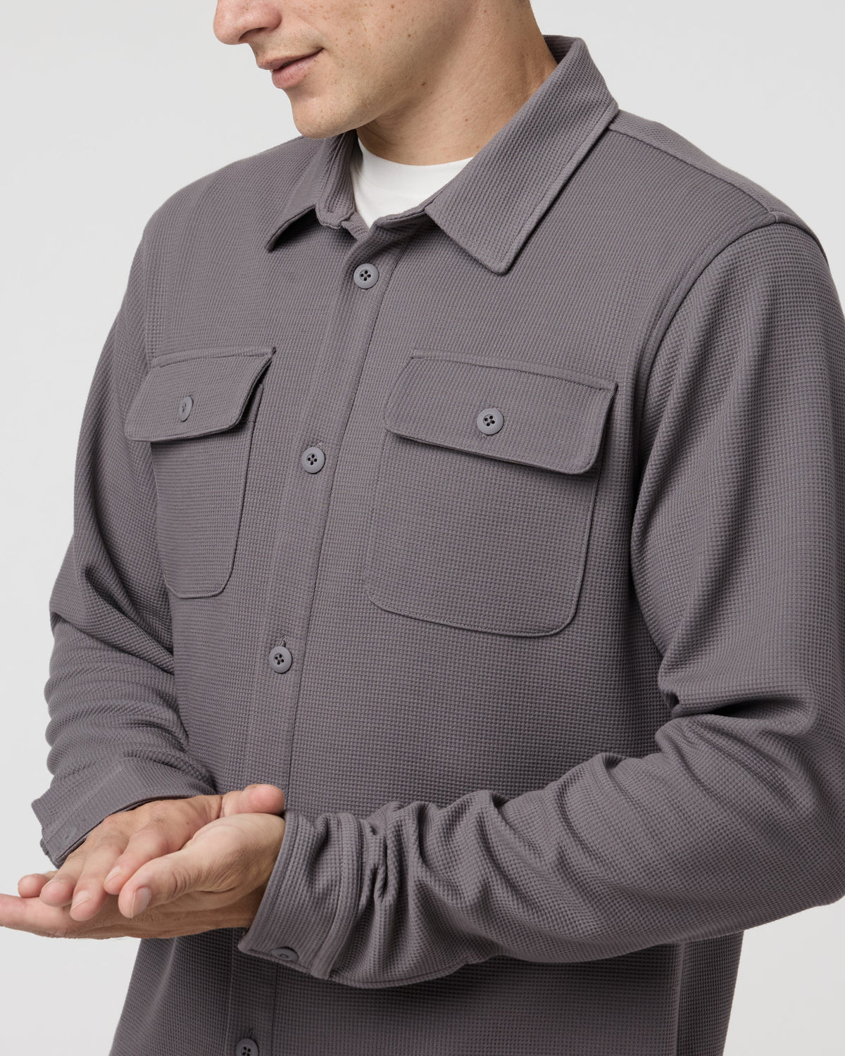 Waffle Shirt Jacket