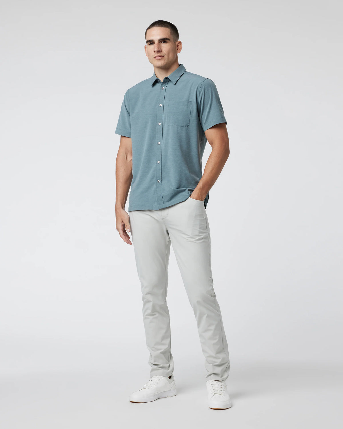 Short Sleeve Bridge Button Down