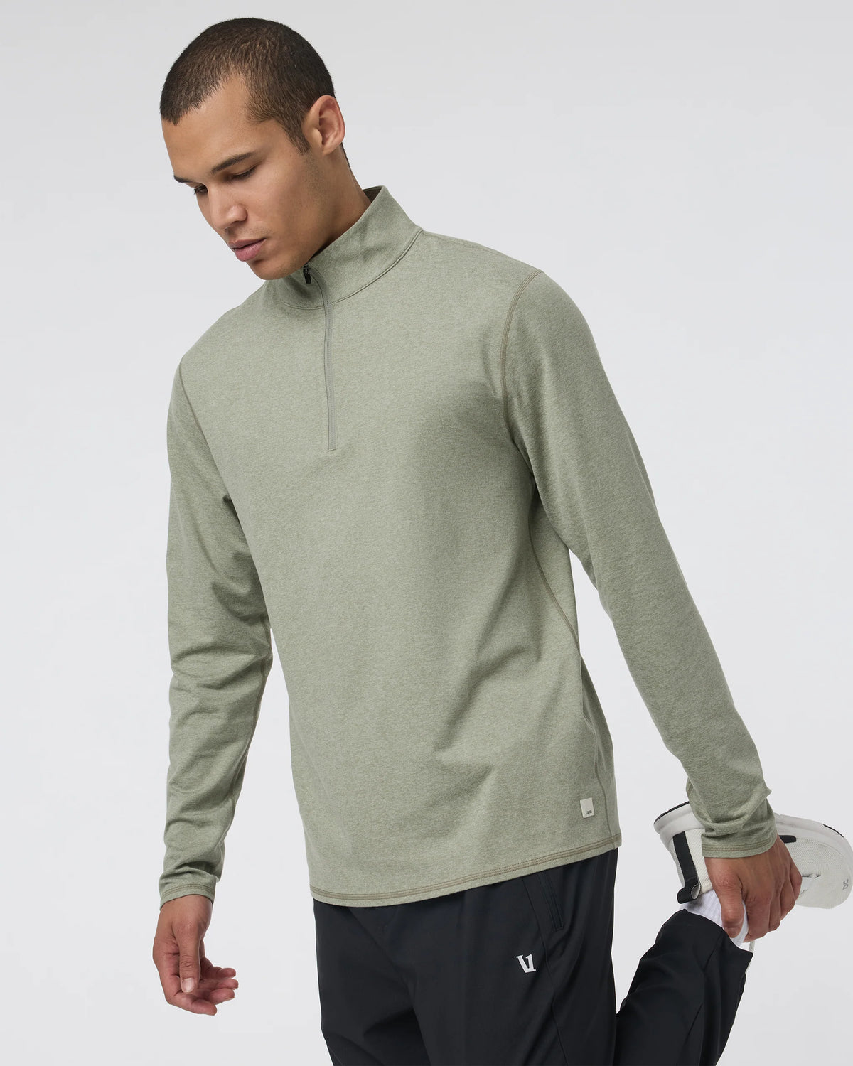 Ponto Half Zip Mock Neck