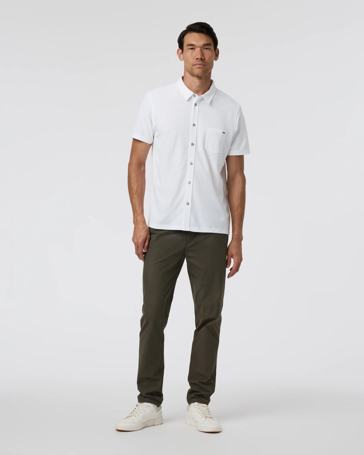 Short Sleeve Ace Button Down