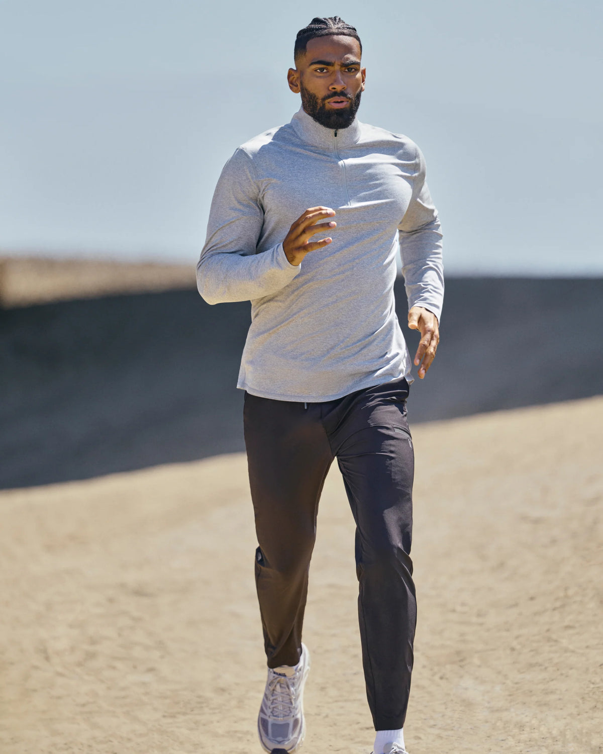 Ponto Half Zip Mock Neck
