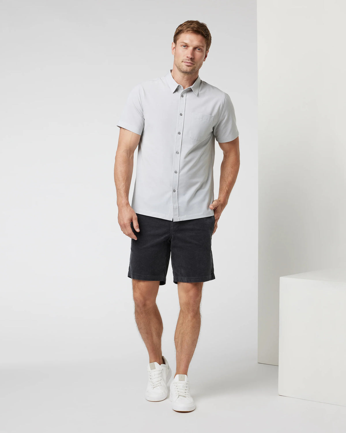 Short Sleeve Bridge Button Down